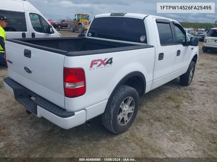 1FTPW14526FA25495 2006 Ford F-150 Fx4/Lariat/Xlt