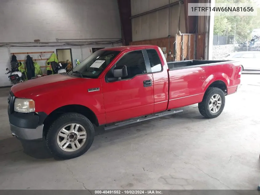 2006 Ford F-150 Stx/Xl/Xlt VIN: 1FTRF14W66NA81656 Lot: 40491552