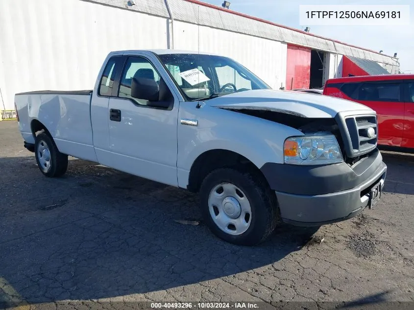 2006 Ford F-150 Xl/Xlt VIN: 1FTPF12506NA69181 Lot: 40493296