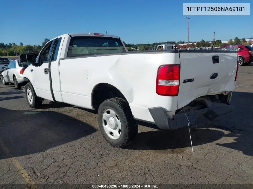 2006 Ford F-150 Xl/Xlt VIN: 1FTPF12506NA69181 Lot: 40493296