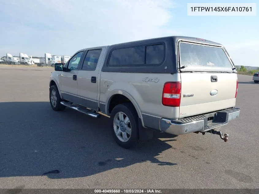 2006 Ford F-150 Fx4/Lariat/Xlt VIN: 1FTPW145X6FA10761 Lot: 40495660