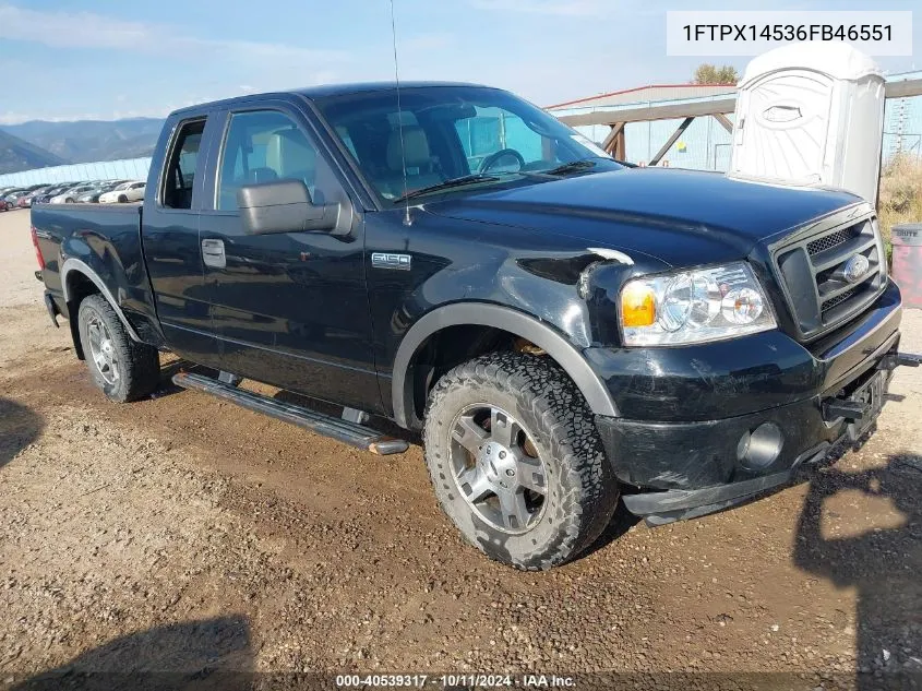 2006 Ford F-150 Fx4/Lariat/Xl/Xlt VIN: 1FTPX14536FB46551 Lot: 40539317