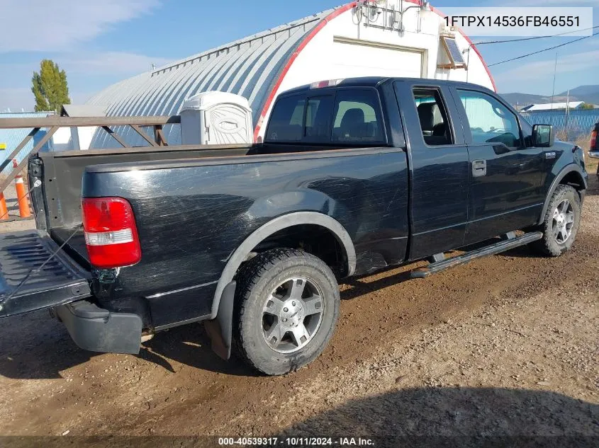 2006 Ford F-150 Fx4/Lariat/Xl/Xlt VIN: 1FTPX14536FB46551 Lot: 40539317