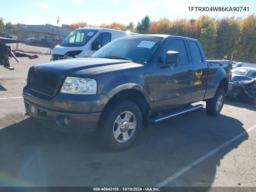 2006 Ford F-150 Stx/Xlt VIN: 1FTRX04W86KA90741 Lot: 40543105