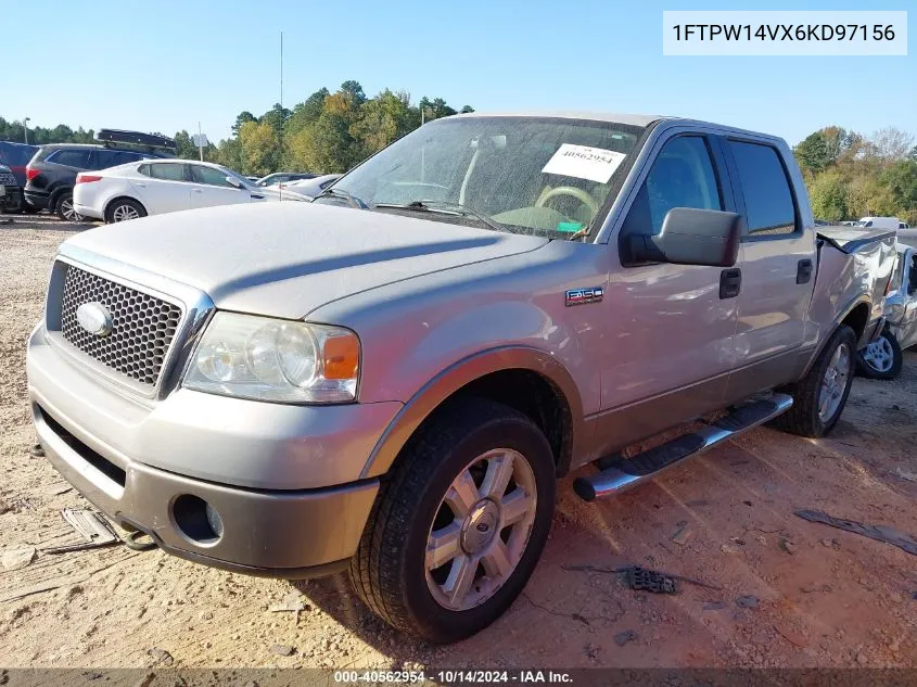 1FTPW14VX6KD97156 2006 Ford F150 Supercrew