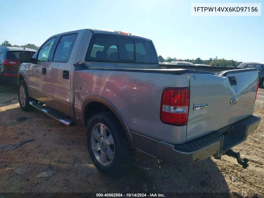 1FTPW14VX6KD97156 2006 Ford F150 Supercrew