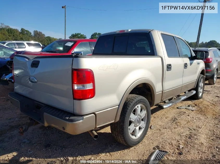 1FTPW14VX6KD97156 2006 Ford F150 Supercrew