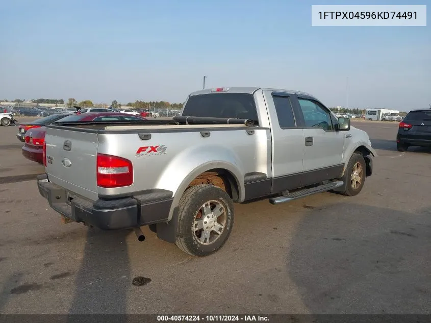 2006 Ford F-150 VIN: 1FTPX04596KD74491 Lot: 40574224