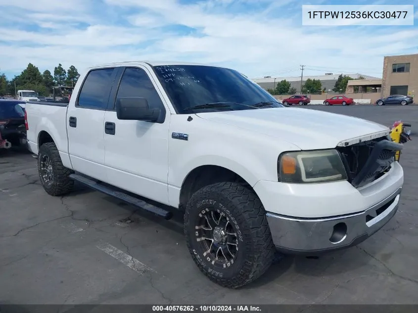 2006 Ford F-150 Lariat/Xlt VIN: 1FTPW12536KC30477 Lot: 40576262