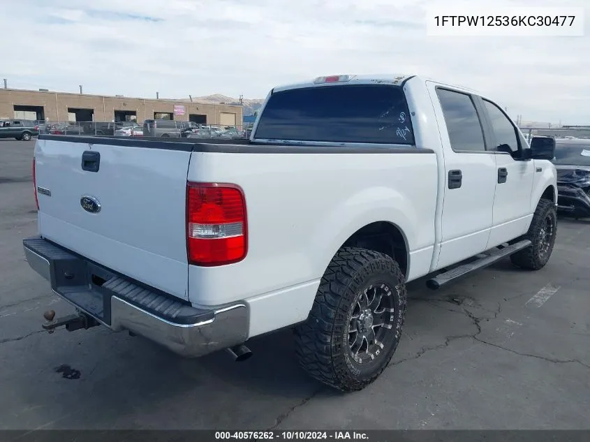 2006 Ford F-150 Lariat/Xlt VIN: 1FTPW12536KC30477 Lot: 40576262