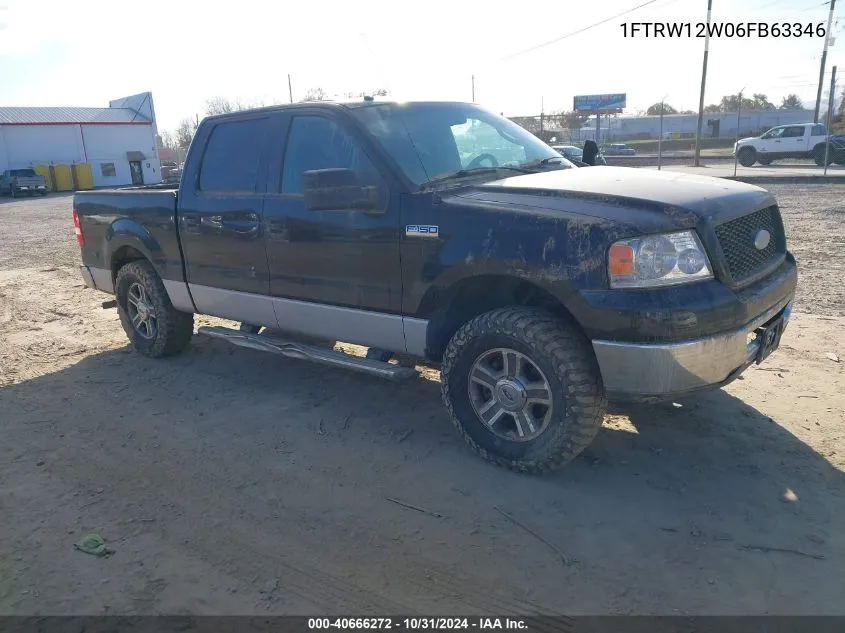 2006 Ford F-150 Xlt VIN: 1FTRW12W06FB63346 Lot: 40666272