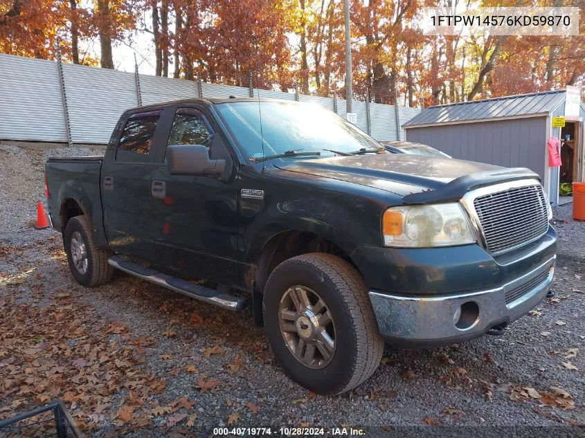 2006 Ford F-150 Fx4/Lariat/Xlt VIN: 1FTPW14576KD59870 Lot: 40719774