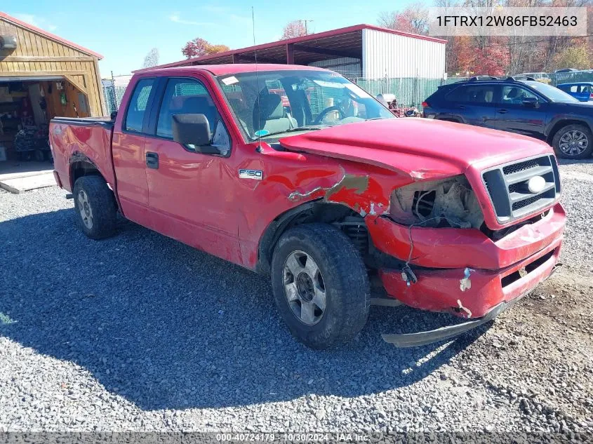 2006 Ford F-150 Stx/Xl/Xlt VIN: 1FTRX12W86FB52463 Lot: 40724179