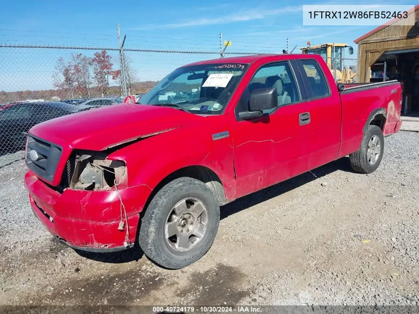 2006 Ford F-150 Stx/Xl/Xlt VIN: 1FTRX12W86FB52463 Lot: 40724179