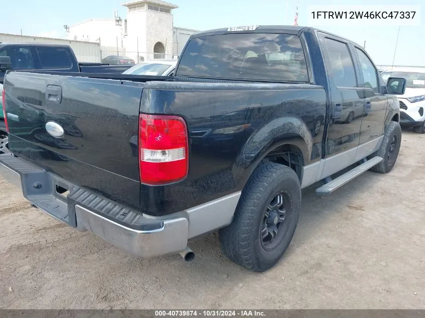 2006 Ford F-150 Xlt VIN: 1FTRW12W46KC47337 Lot: 40739874