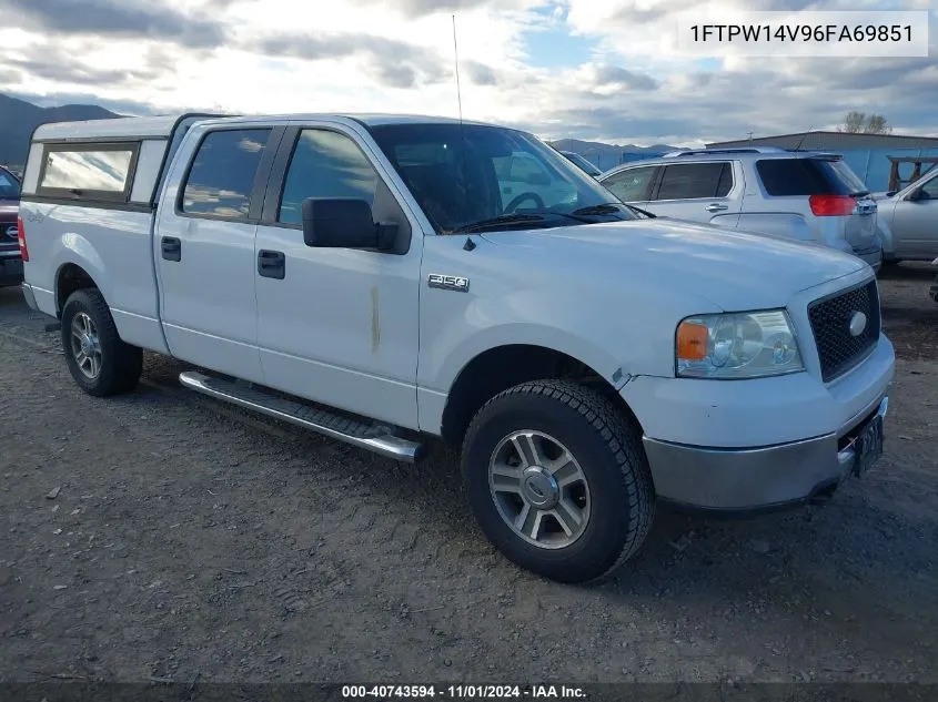 2006 Ford F-150 Fx4/Lariat/Xlt VIN: 1FTPW14V96FA69851 Lot: 40743594