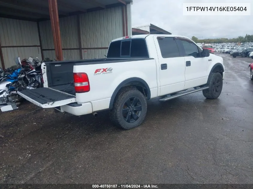 1FTPW14V16KE05404 2006 Ford F-150 Fx4/Lariat/Xlt