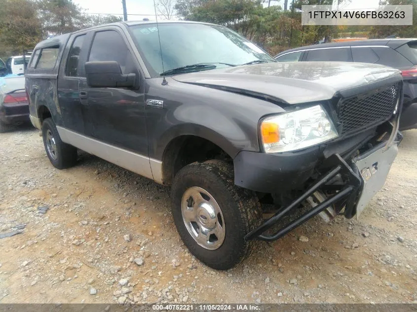 2006 Ford F-150 Fx4/Lariat/Xl/Xlt VIN: 1FTPX14V66FB63263 Lot: 40752221