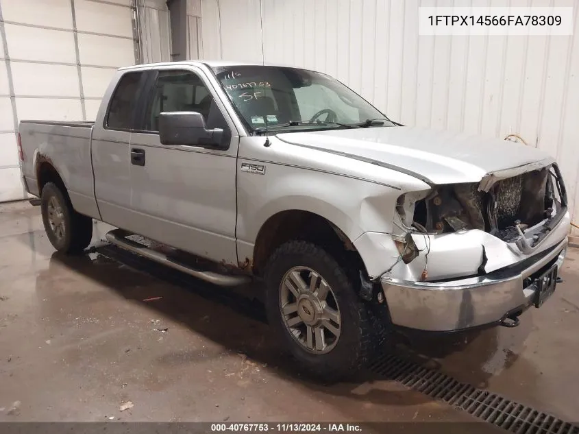 2006 Ford F-150 Fx4/Lariat/Xl/Xlt VIN: 1FTPX14566FA78309 Lot: 40767753