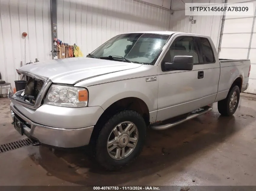 2006 Ford F-150 Fx4/Lariat/Xl/Xlt VIN: 1FTPX14566FA78309 Lot: 40767753