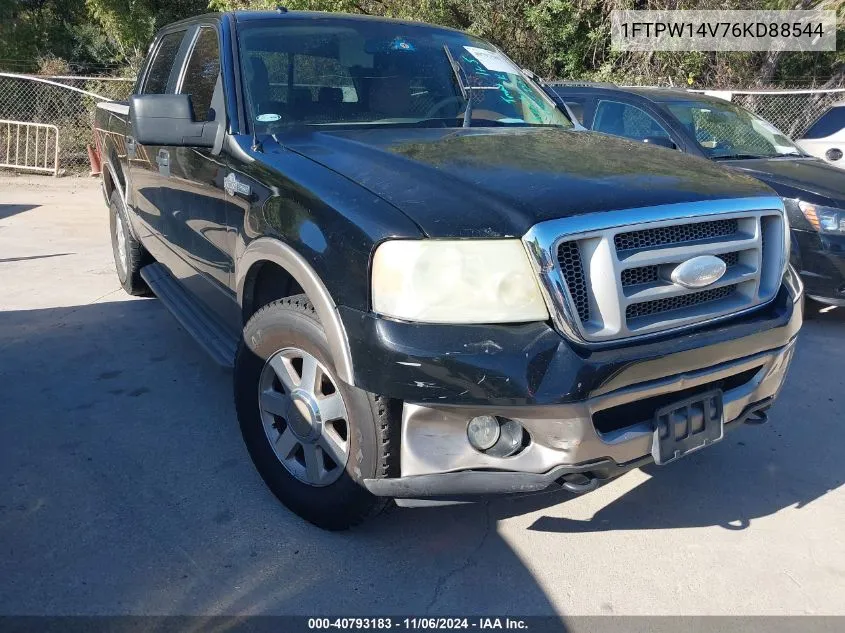 2006 Ford F-150 Fx4/Lariat/Xlt VIN: 1FTPW14V76KD88544 Lot: 40793183