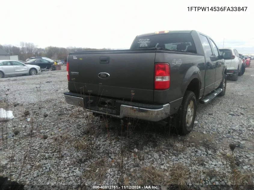 1FTPW14536FA33847 2006 Ford F-150 Fx4/Lariat/Xlt