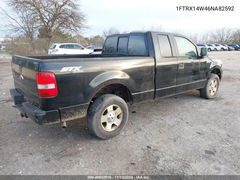 2006 Ford F-150 Stx/Xl/Xlt VIN: 1FTRX14W46NA82592 Lot: 40832016