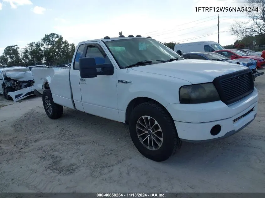 2006 Ford F-150 Stx/Xl/Xlt VIN: 1FTRF12W96NA54244 Lot: 40858254