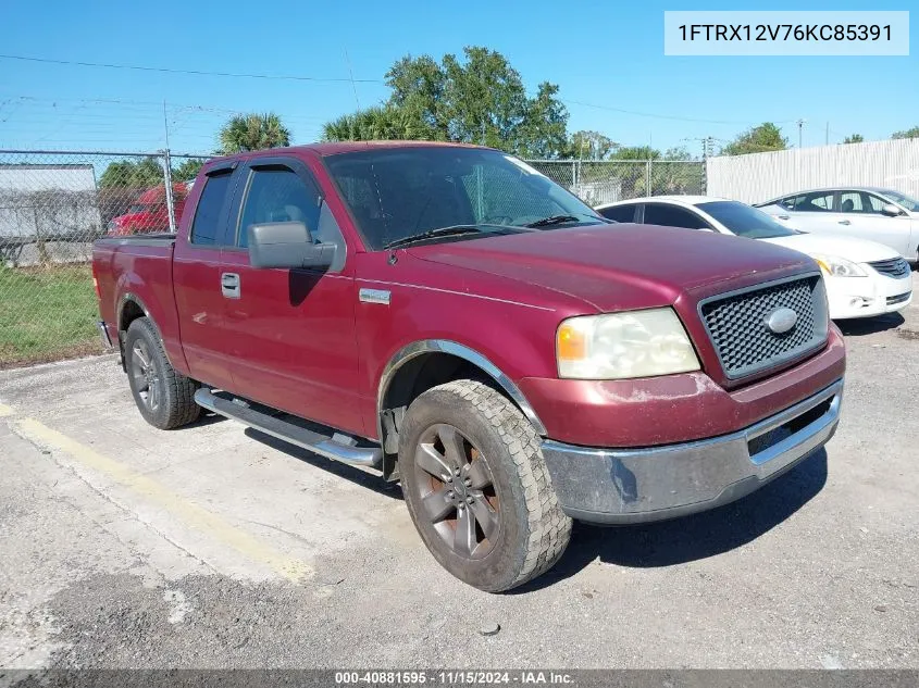 2006 Ford F-150 Lariat/Xlt VIN: 1FTRX12V76KC85391 Lot: 40881595