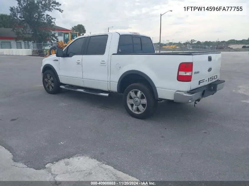 2006 Ford F-150 Fx4/Lariat/Xlt VIN: 1FTPW14596FA77755 Lot: 40908803