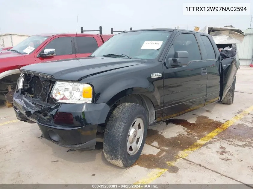 2007 Ford F-150 Stx/Xl/Xlt VIN: 1FTRX12W97NA02594 Lot: 39280381