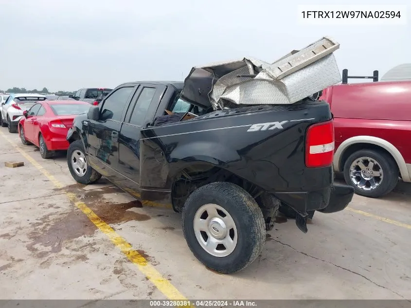 2007 Ford F-150 Stx/Xl/Xlt VIN: 1FTRX12W97NA02594 Lot: 39280381