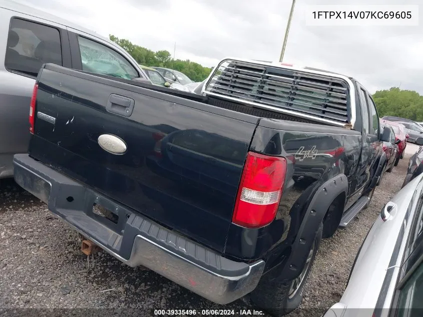 2007 Ford F-150 Fx4/Lariat/Xl/Xlt VIN: 1FTPX14V07KC69605 Lot: 39335496