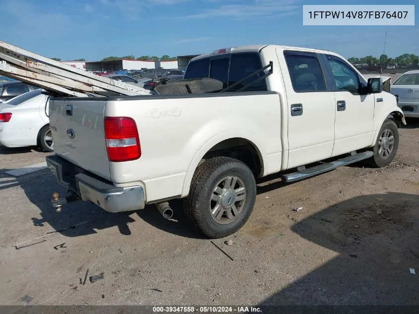 1FTPW14V87FB76407 2007 Ford F-150 Fx4/Lariat/Xlt