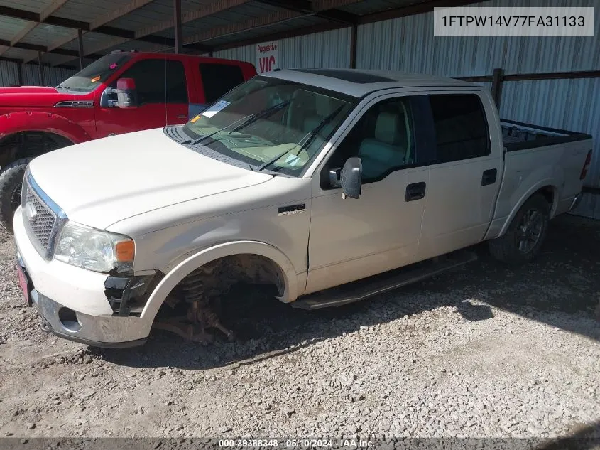 2007 Ford F-150 Fx4/Lariat/Xlt VIN: 1FTPW14V77FA31133 Lot: 39388348