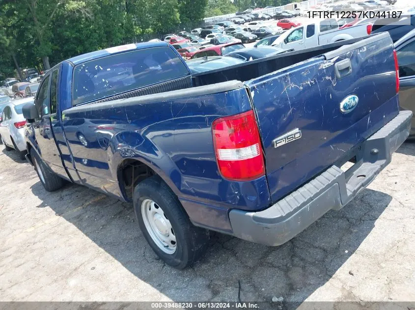 2007 Ford F-150 Stx/Xl/Xlt VIN: 1FTRF12257KD44187 Lot: 39488230