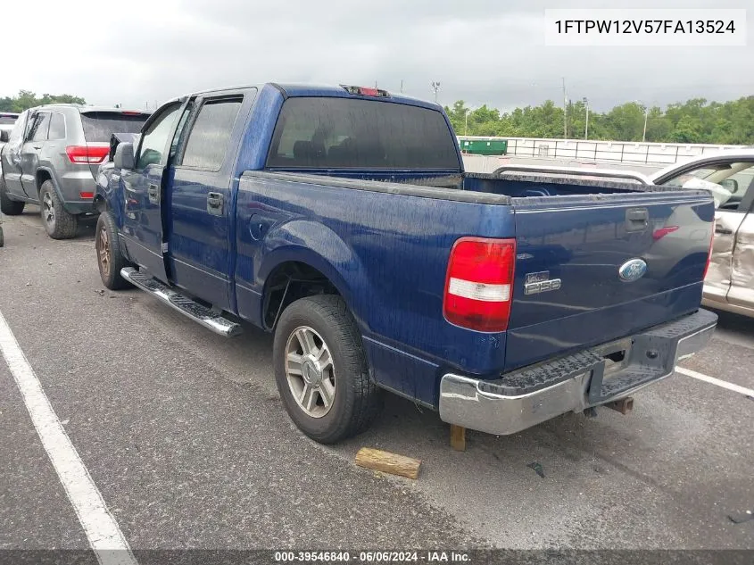 2007 Ford F-150 Lariat/Xlt VIN: 1FTPW12V57FA13524 Lot: 39546840