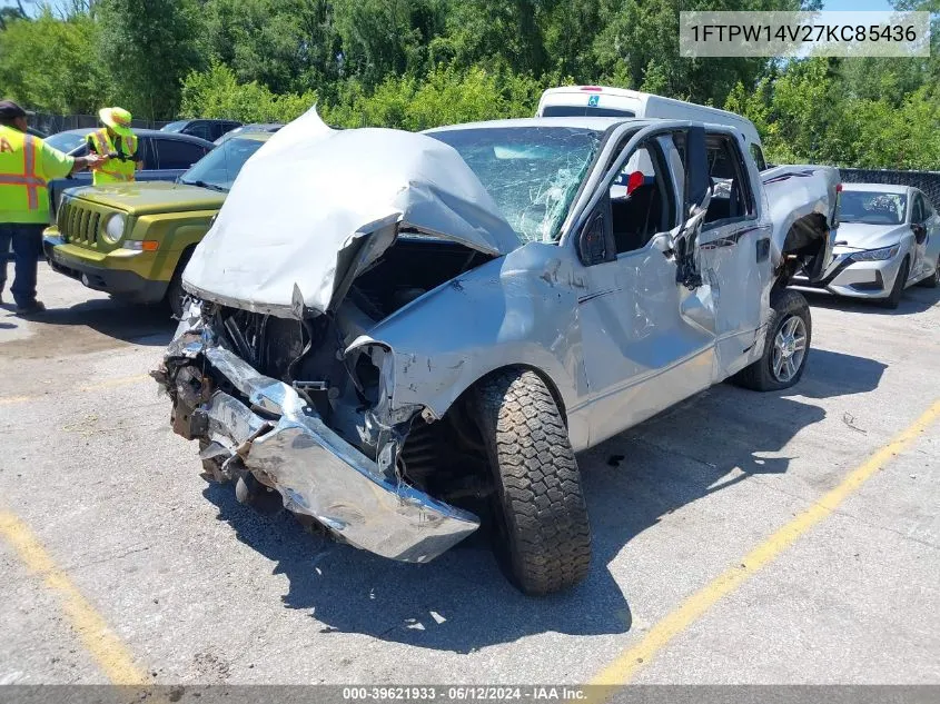 2007 Ford F-150 Fx4/Lariat/Xlt VIN: 1FTPW14V27KC85436 Lot: 39621933