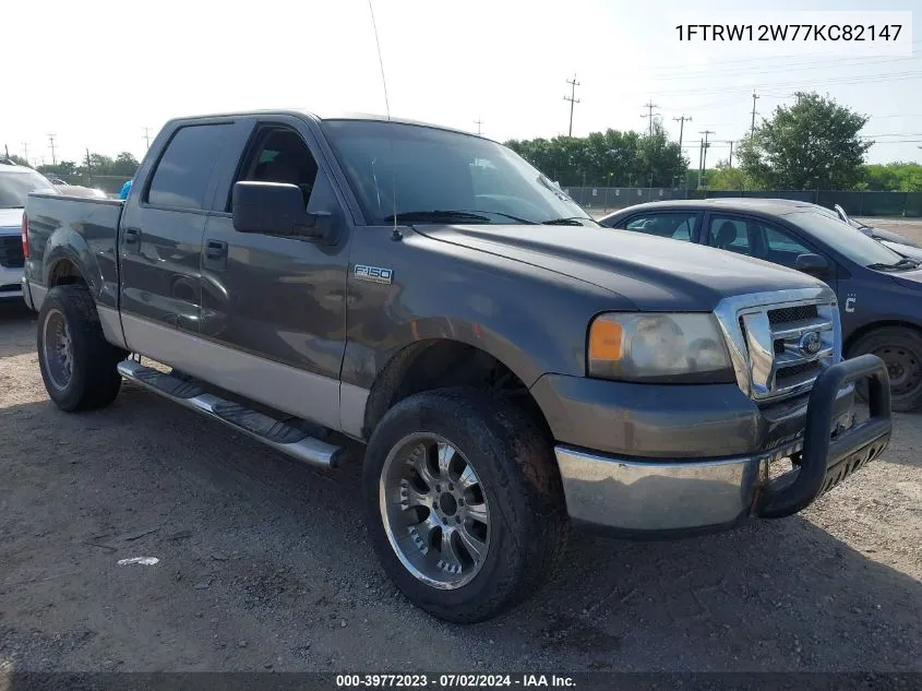 2007 Ford F-150 Xlt VIN: 1FTRW12W77KC82147 Lot: 39772023