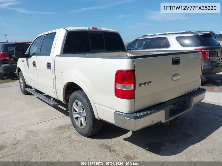 1FTPW12V77FA35220 2007 Ford F-150 Lariat/Xlt