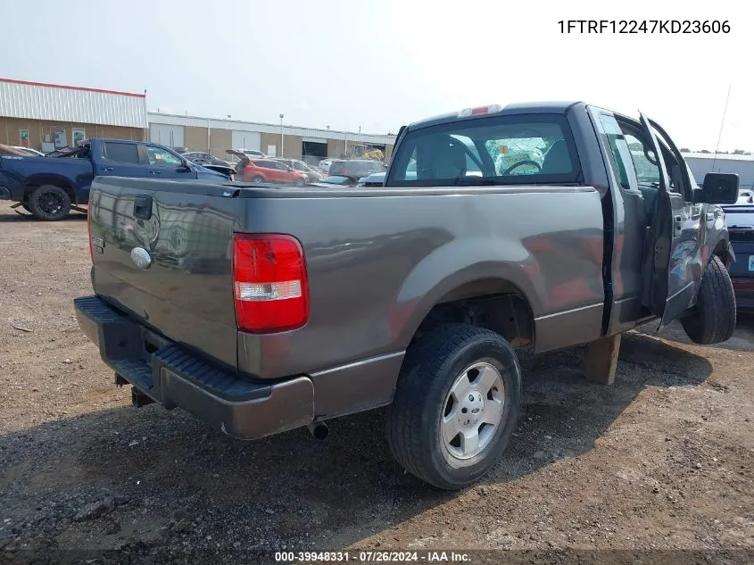 2007 Ford F-150 Stx/Xl/Xlt VIN: 1FTRF12247KD23606 Lot: 39948331