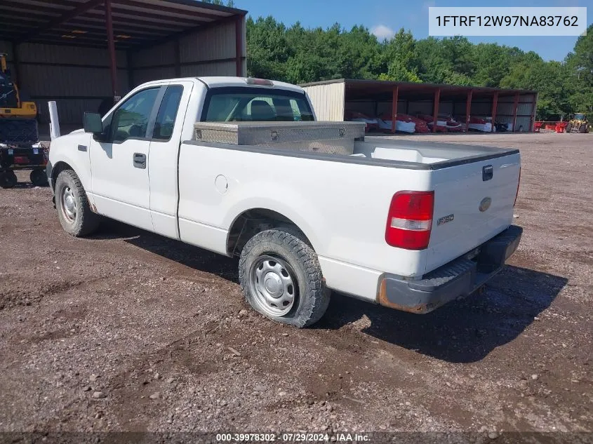 2007 Ford F-150 Stx/Xl/Xlt VIN: 1FTRF12W97NA83762 Lot: 39978302