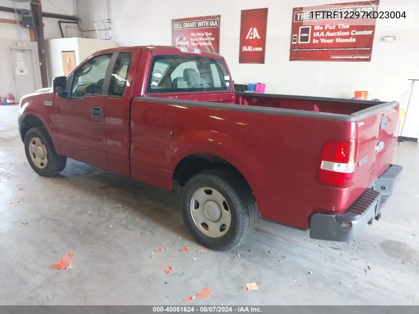 2007 Ford F-150 Stx/Xl/Xlt VIN: 1FTRF12297KD23004 Lot: 40051624