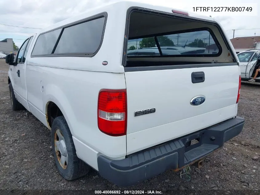 1FTRF12277KB00749 2007 Ford F-150 Stx/Xl/Xlt