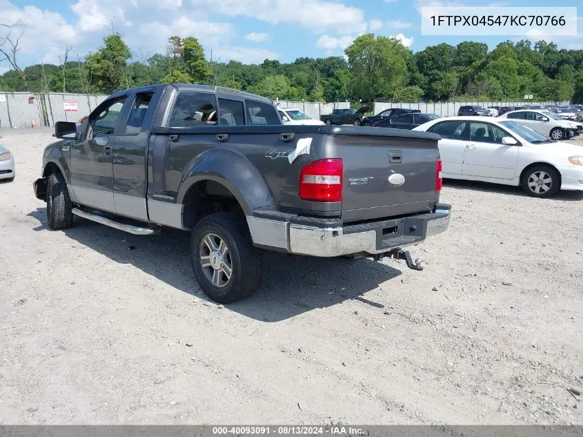 2007 Ford F-150 Fx4/Xlt VIN: 1FTPX04547KC70766 Lot: 40093091