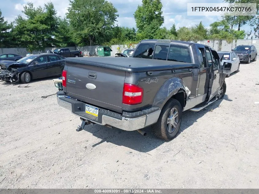 2007 Ford F-150 Fx4/Xlt VIN: 1FTPX04547KC70766 Lot: 40093091