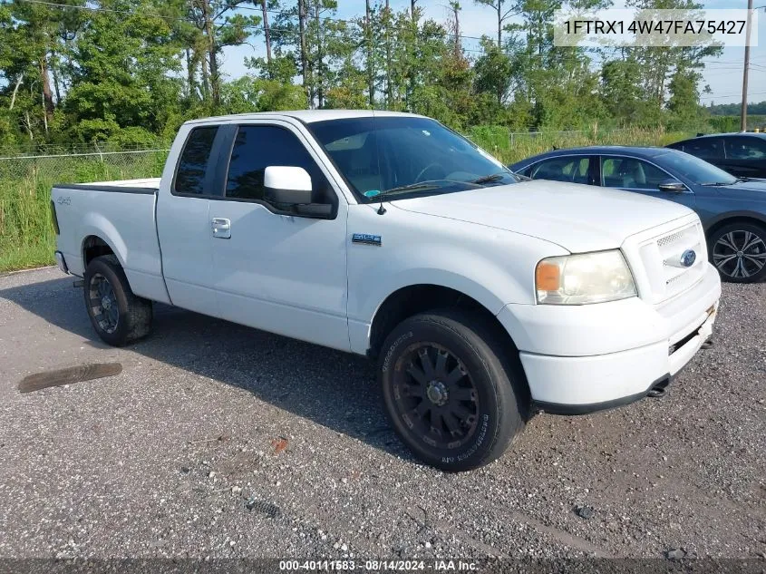 2007 Ford F-150 Fx4/Stx/Xl/Xlt VIN: 1FTRX14W47FA75427 Lot: 40111583