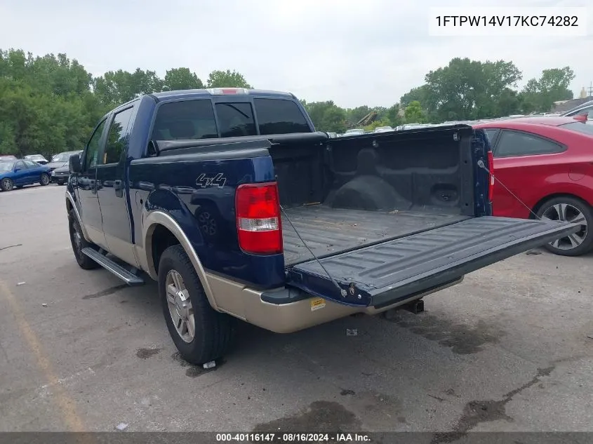 1FTPW14V17KC74282 2007 Ford F-150 Fx4/Lariat/Xlt