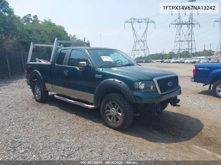 2007 Ford F-150 Fx4/Lariat/Xl/Xlt VIN: 1FTPX14V67NA13242 Lot: 40118039