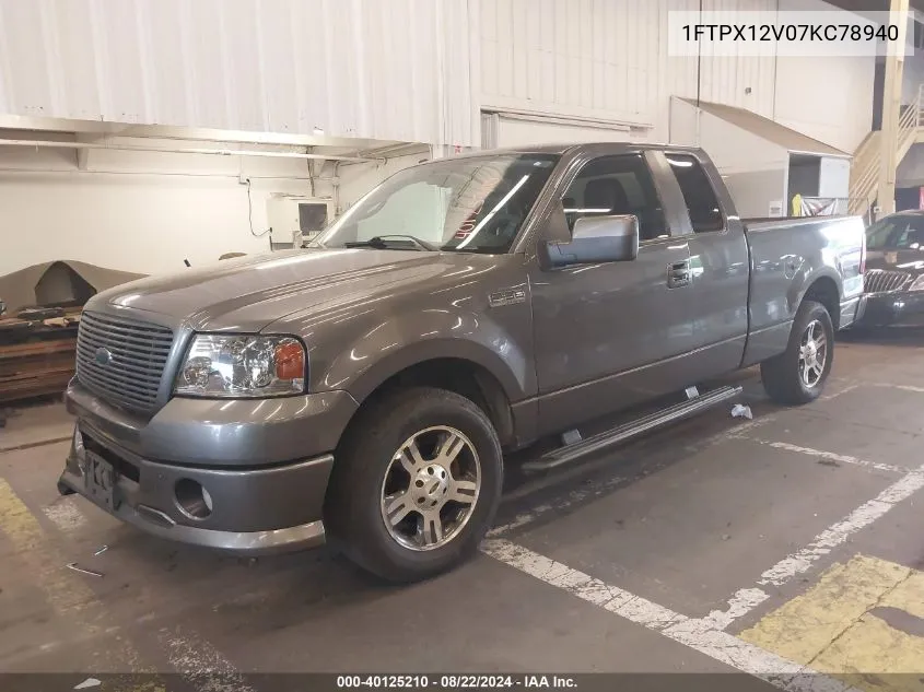 1FTPX12V07KC78940 2007 Ford F-150 Lariat/Stx/Xl/Xlt